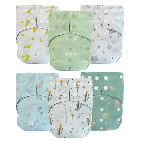 Summer - 6 pocket diapers