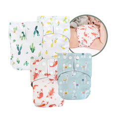 Fiesta - 4 pocket diapers, 1 wetbag