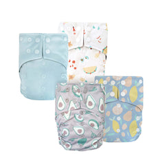 Fruity- 4 pocket diapers, 1 wetbag